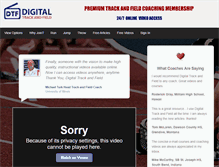 Tablet Screenshot of digitaltrackandfield.com